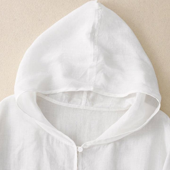 PAIGE LINEN HOODIE