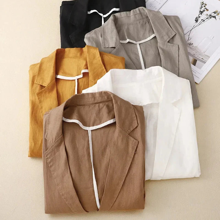 GIANNA LINEN BLAZER