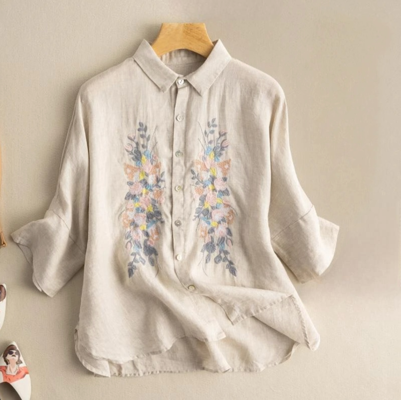 BETTY LINEN BLOUSE