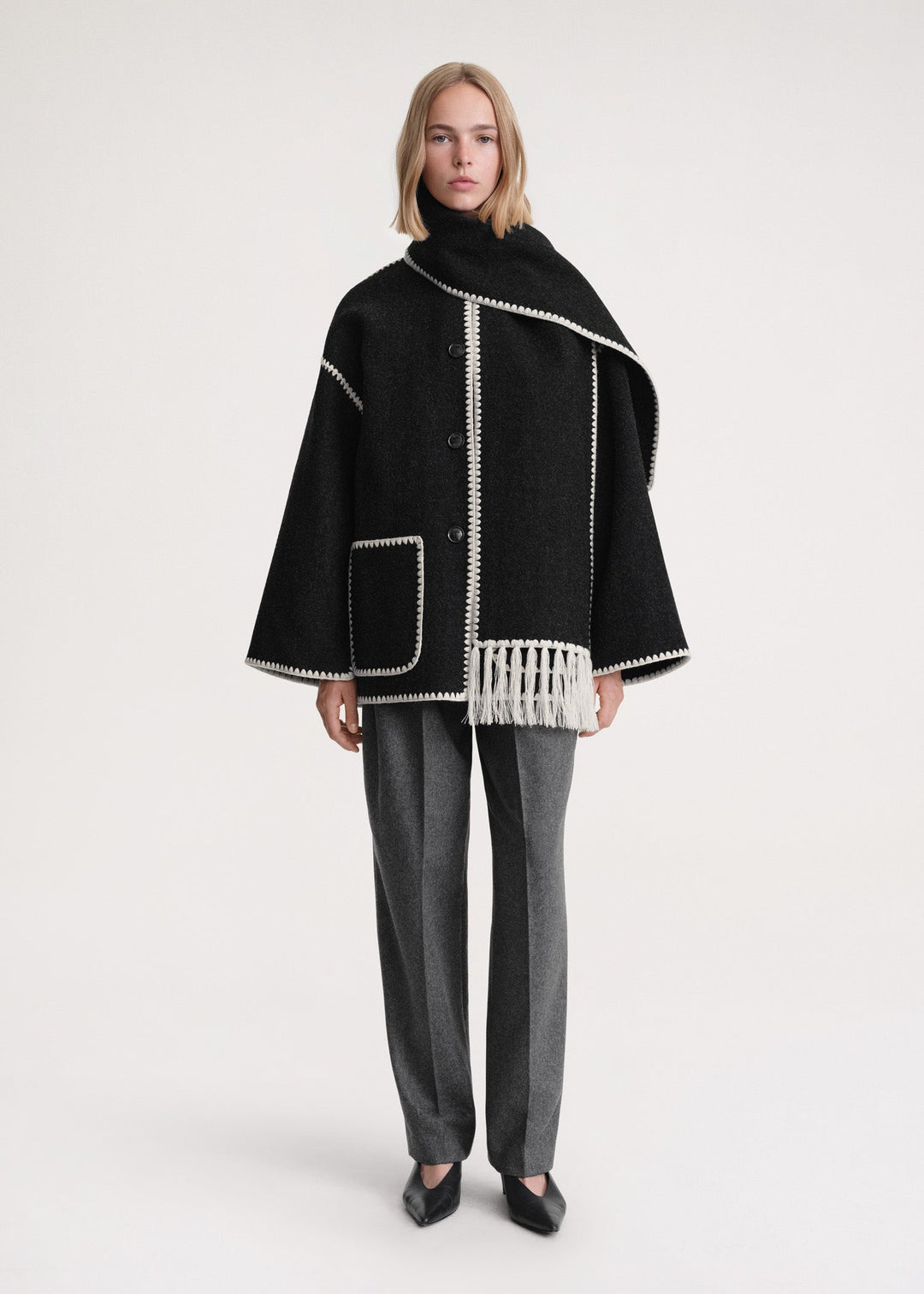 SilkLuxe Scarf Jacket
