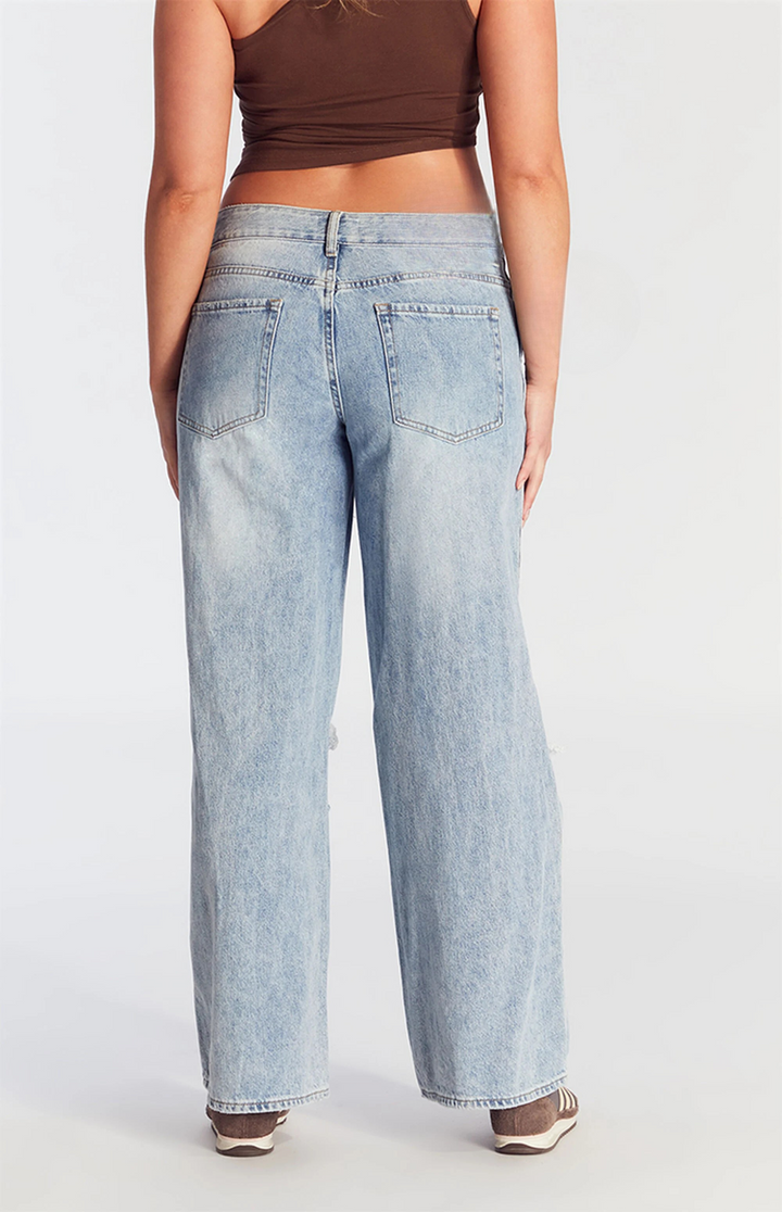 Indigo Ripped Knees Jeans