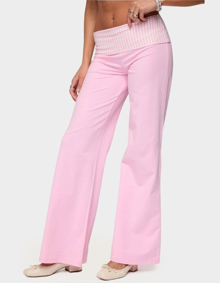Rosewave Foldover Flare Pants