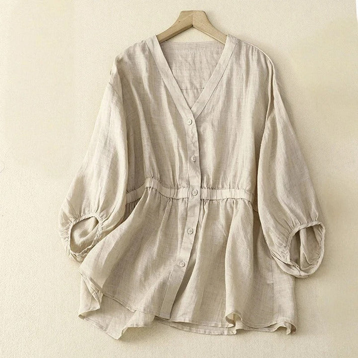 CLAIRE LINEN BLOUSE