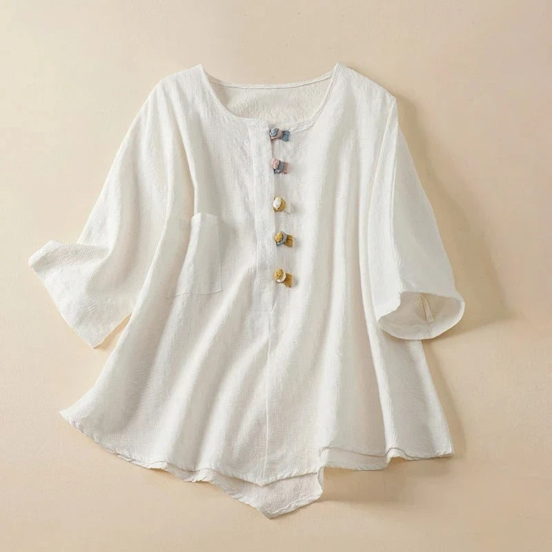 EDEN LINEN BLOUSE