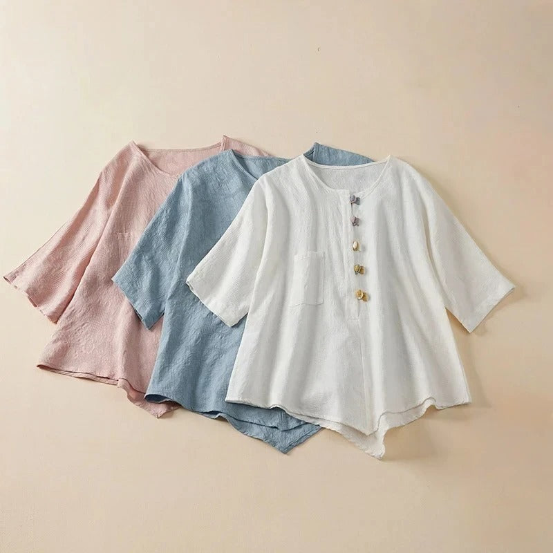EDEN LINEN BLOUSE