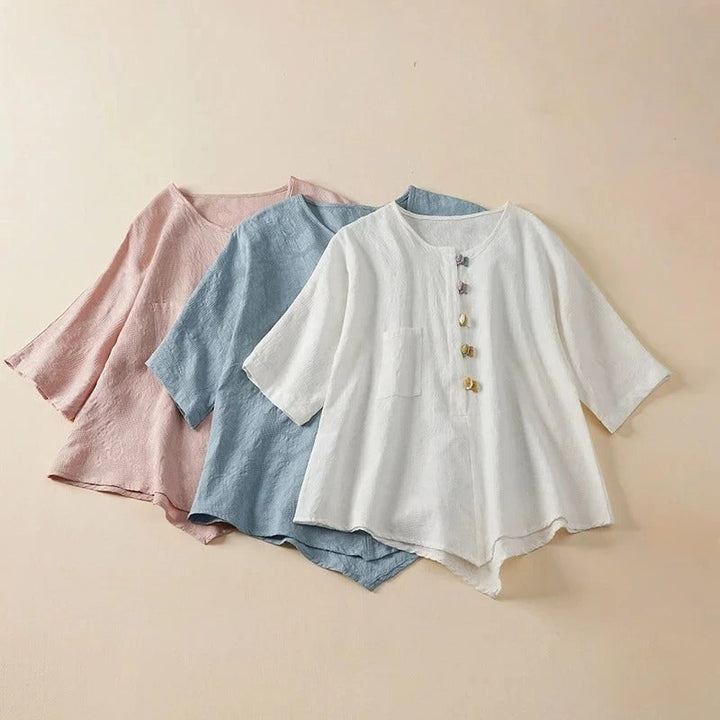 EDEN LINEN BLOUSE
