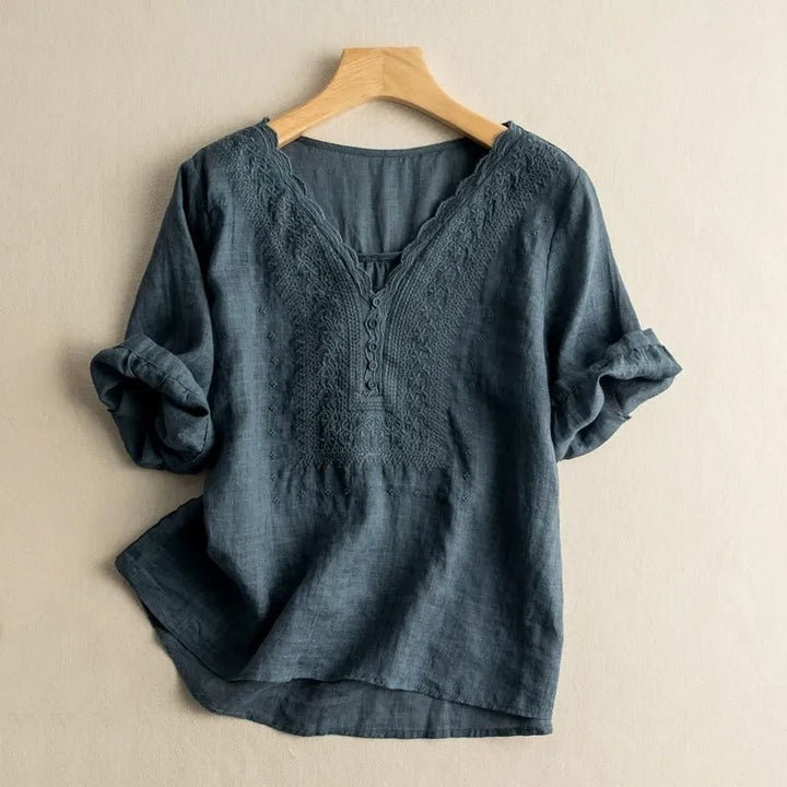 NOA LINEN BLOUSE