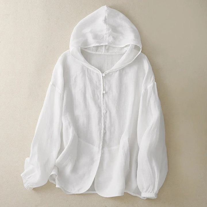 PAIGE LINEN HOODIE