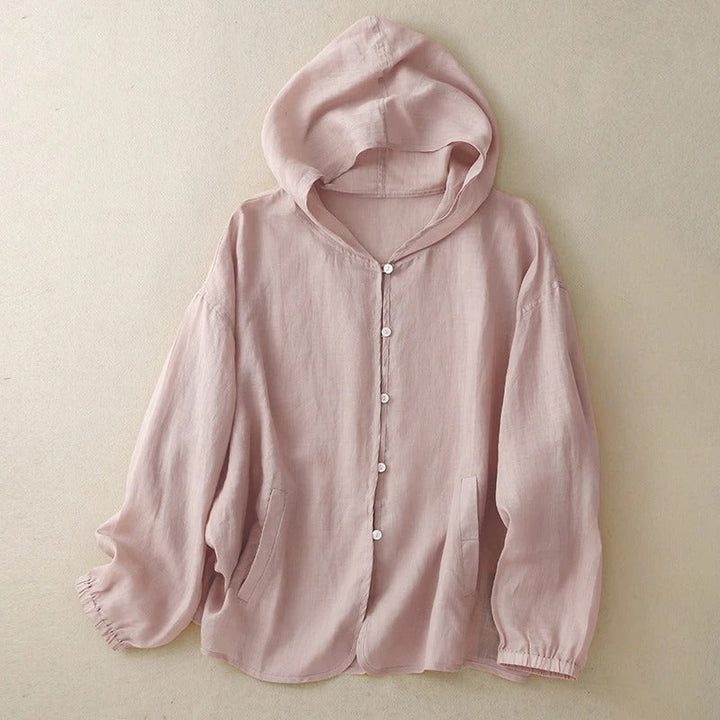 PAIGE LINEN HOODIE
