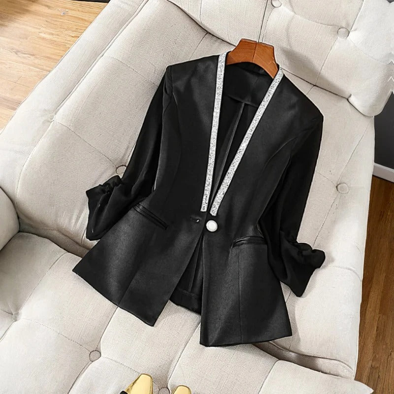VIOLET™ SATIN BLAZER