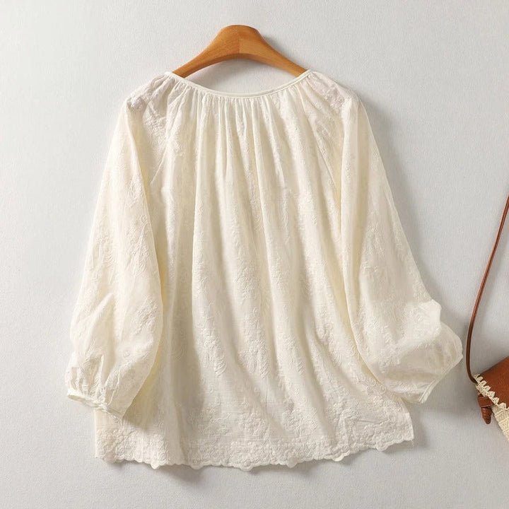 LIA LINEN BLOUSE