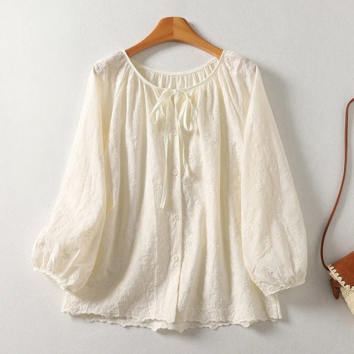 LIA LINEN BLOUSE