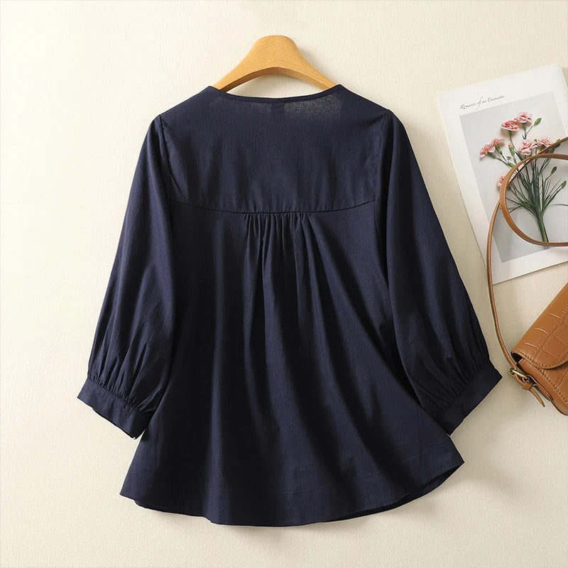 DANA LINEN BLOUSE