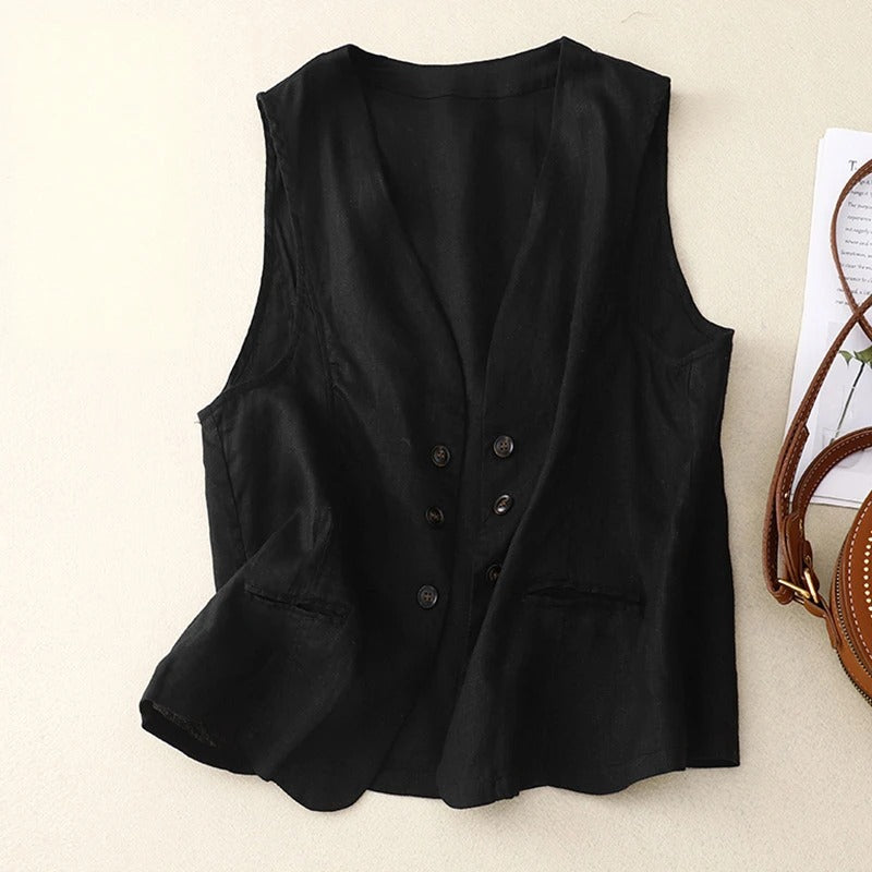 ÉLOISE LINEN VEST