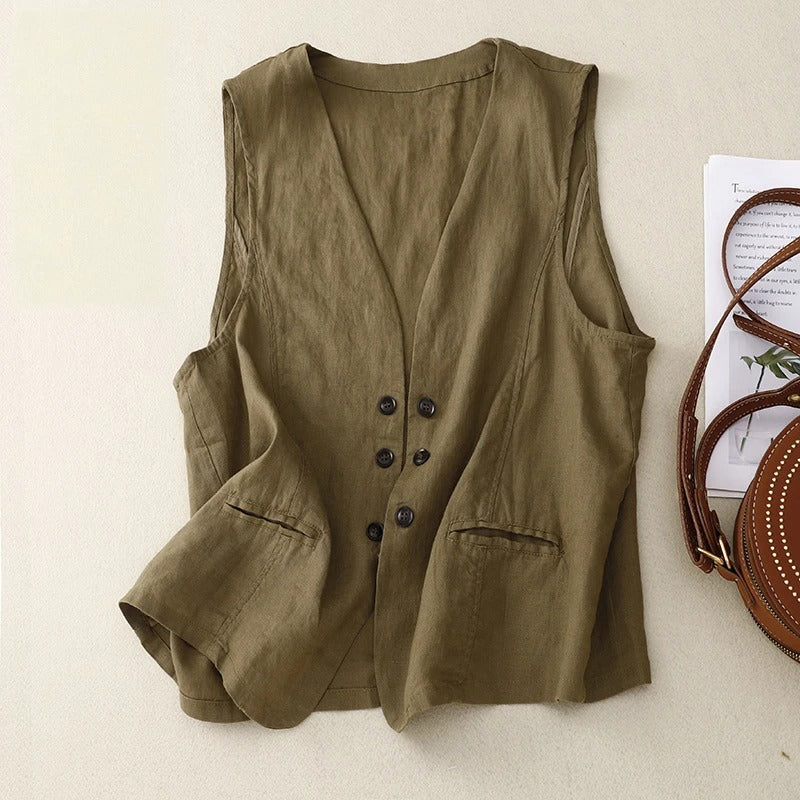ÉLOISE LINEN VEST