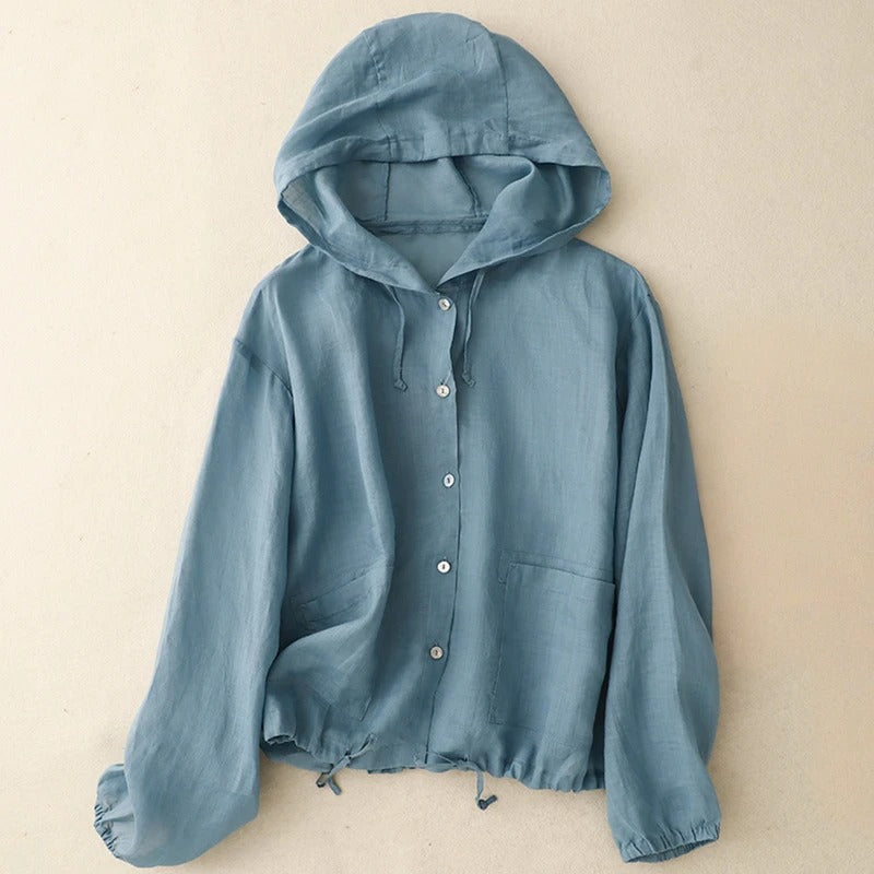 LIA LINEN HOODIE