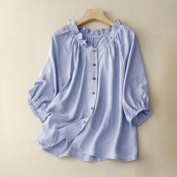 LUCIA LINEN BLOUSE