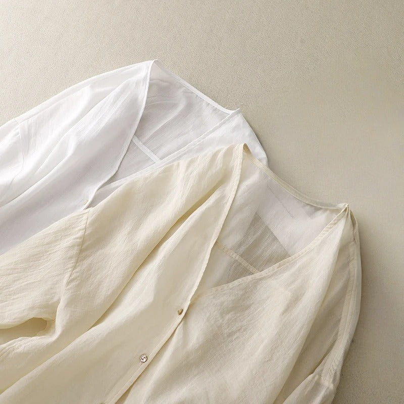 PETRA LINEN BLOUSE