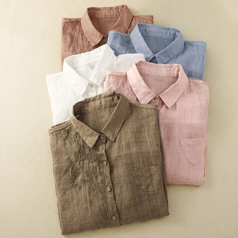 KEIRA LINEN BLOUSE