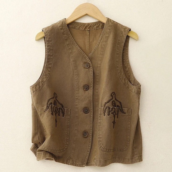 VELARIA LINEN VEST