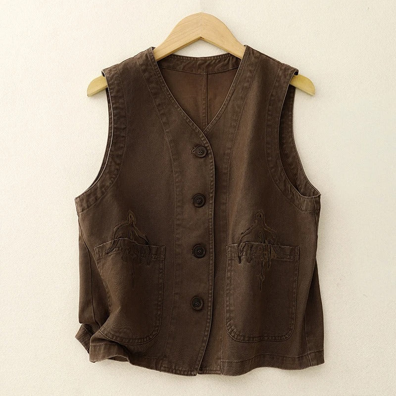 VELARIA LINEN VEST