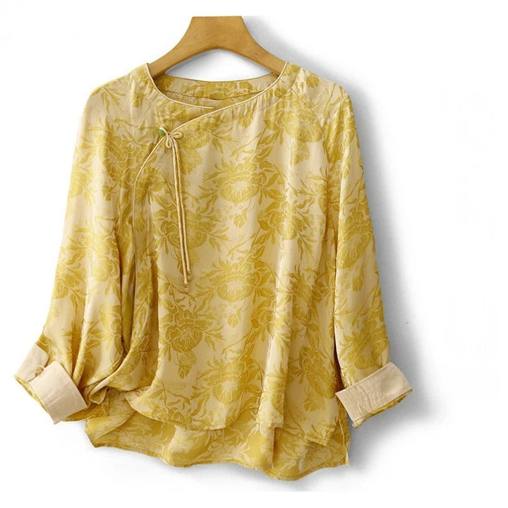 AMANDA LINEN BLOUSE
