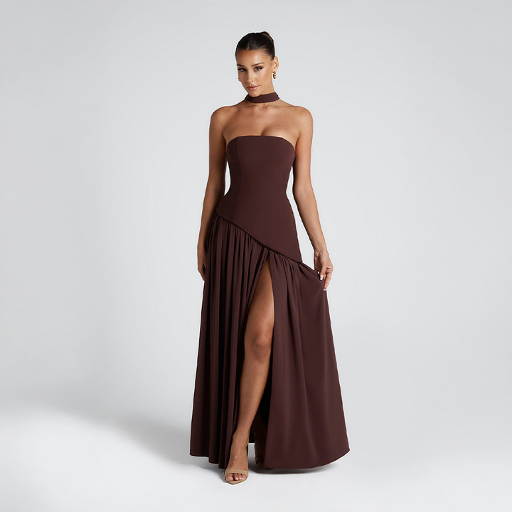 Solenne Drape Dress