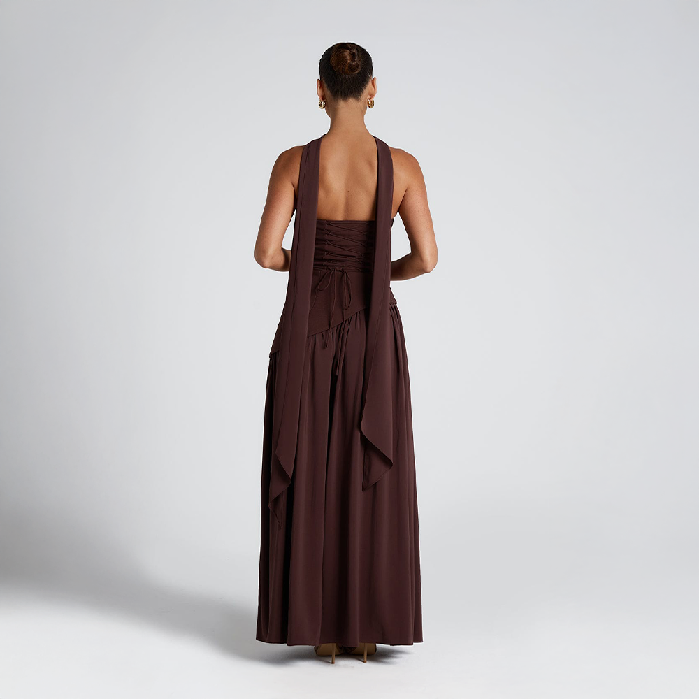 Solenne Drape Dress