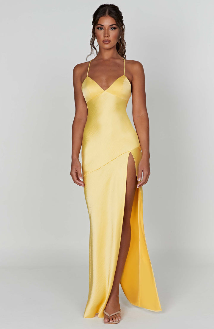 Alexia - Satin Maxi Dress