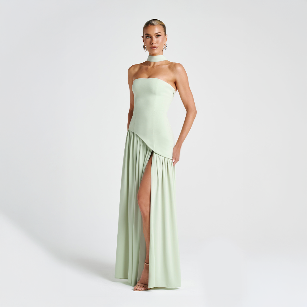 Solenne Drape Dress
