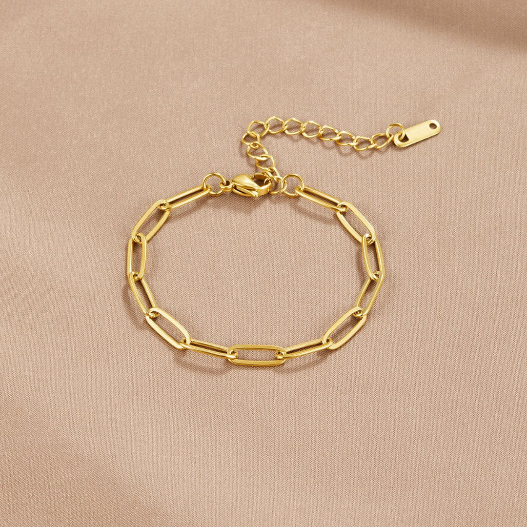 Paperclip Gold Bracelet