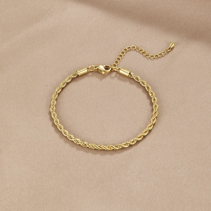 Twisted 18K Gold Bracelet