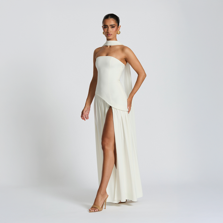 Solenne Drape Dress