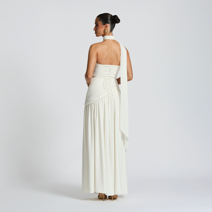 Solenne Drape Dress