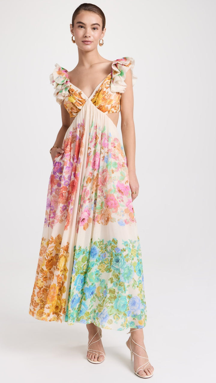 FleurVista Midi Dress